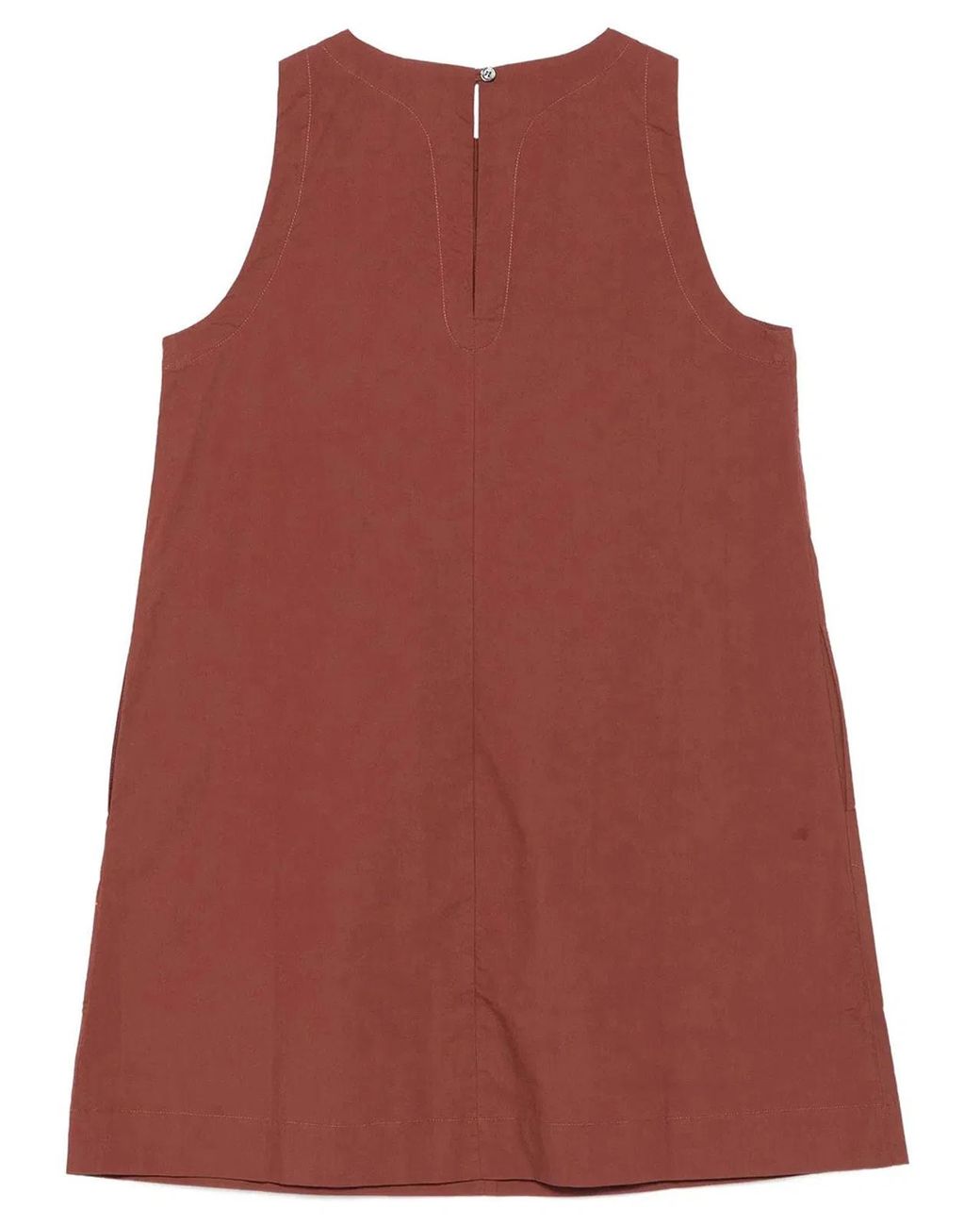 Roberto Collina Red A-Line Cotton Mini Dress