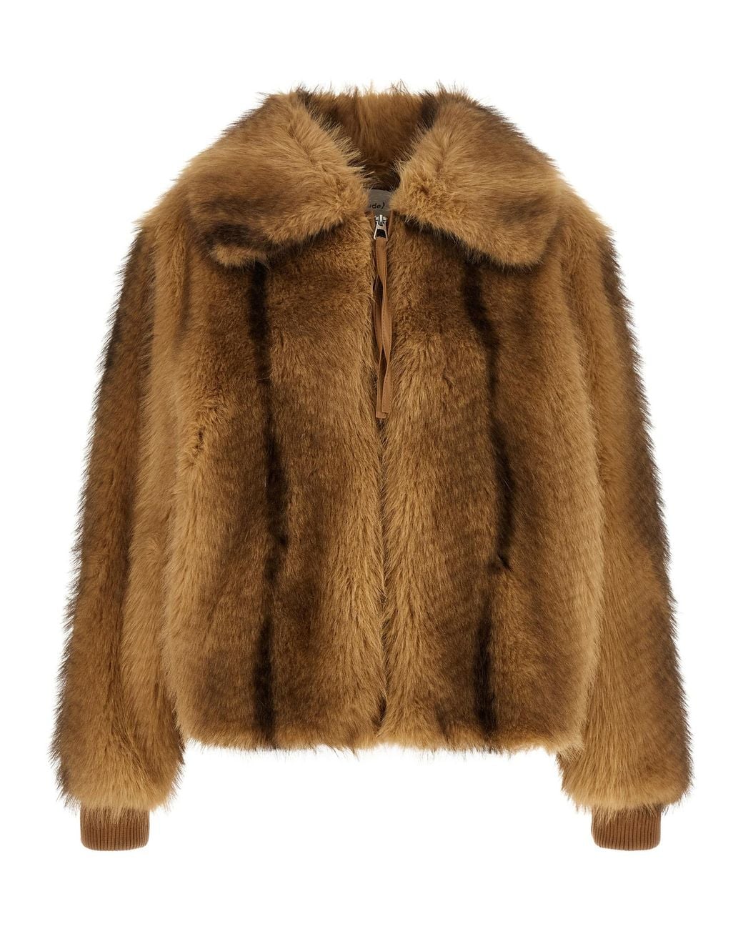 Nude Brown Eco-Fur Long Hair