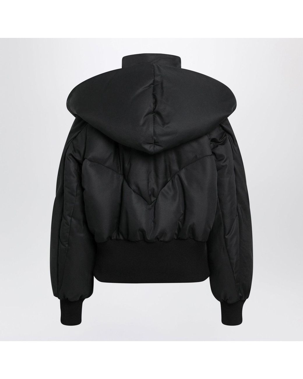 The Attico Black Quilted Cottonblend Puffer Jacket