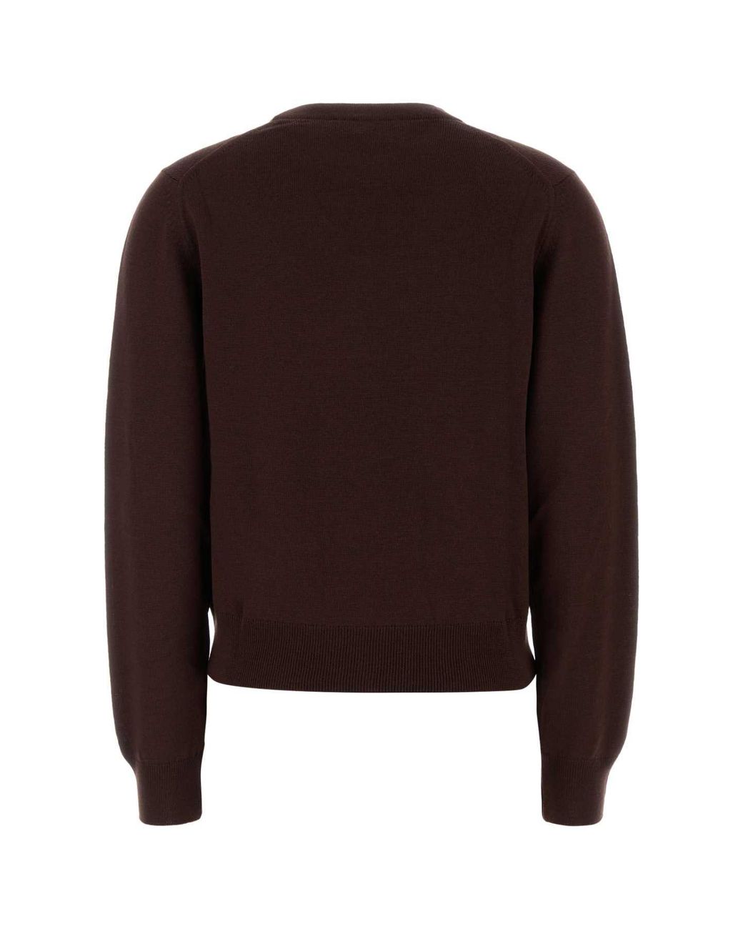 Maison Kitsuné Brown Chocolate Wool Sweater