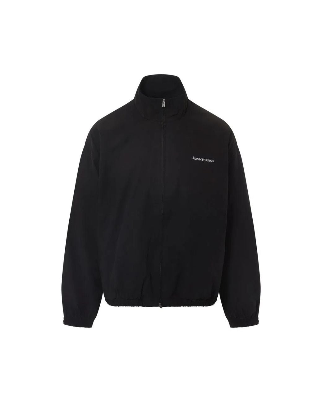 Acne Black Logo Nylon Blouson Jacket for men