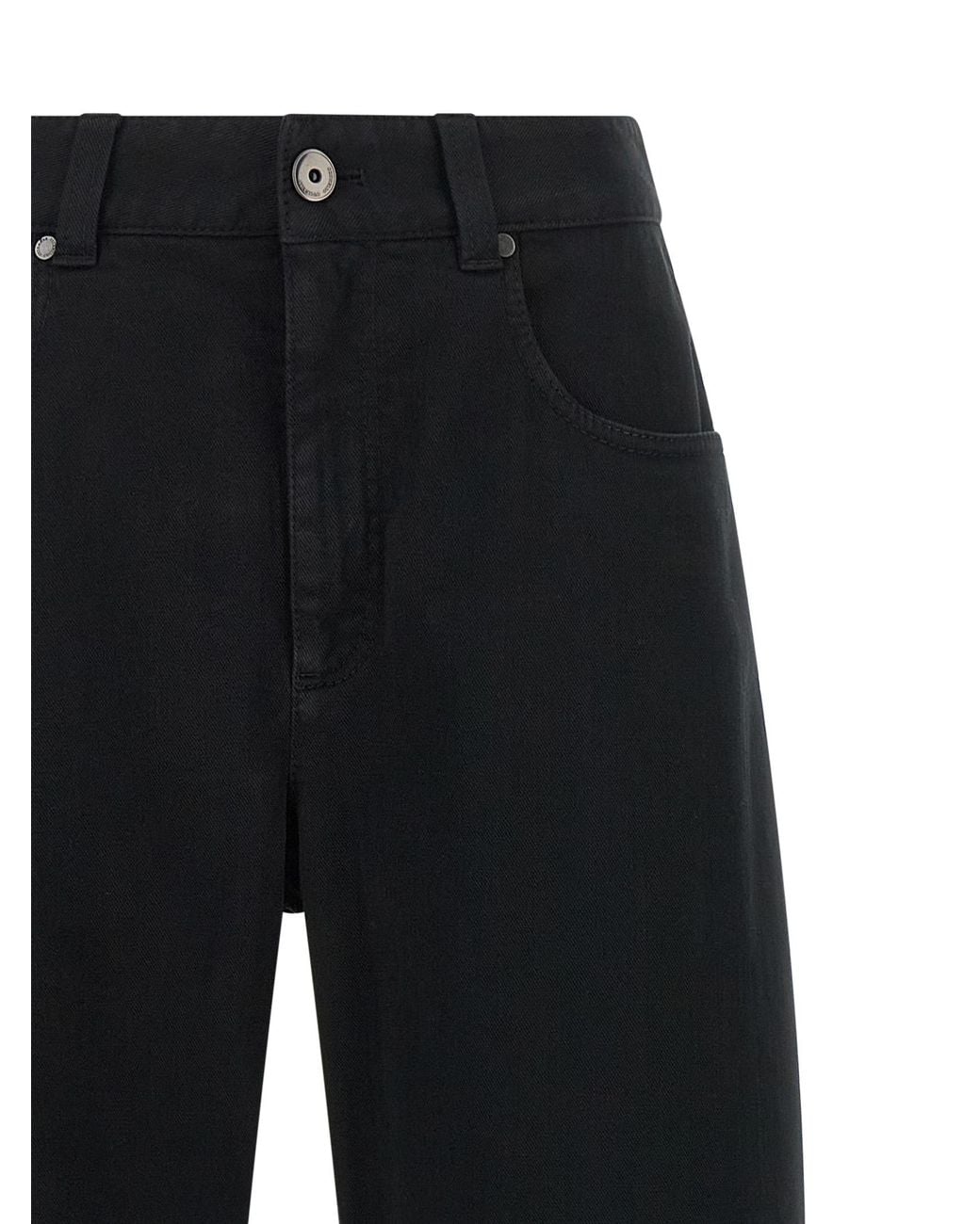 Brunello Cucinelli Black High Waist Jeans