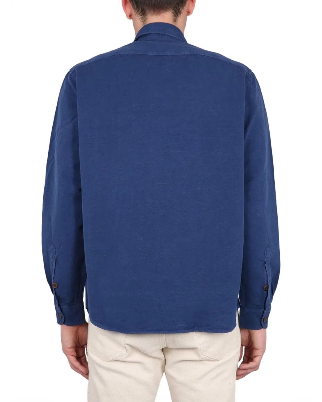 Fay Blue Shirt With Pockets for men