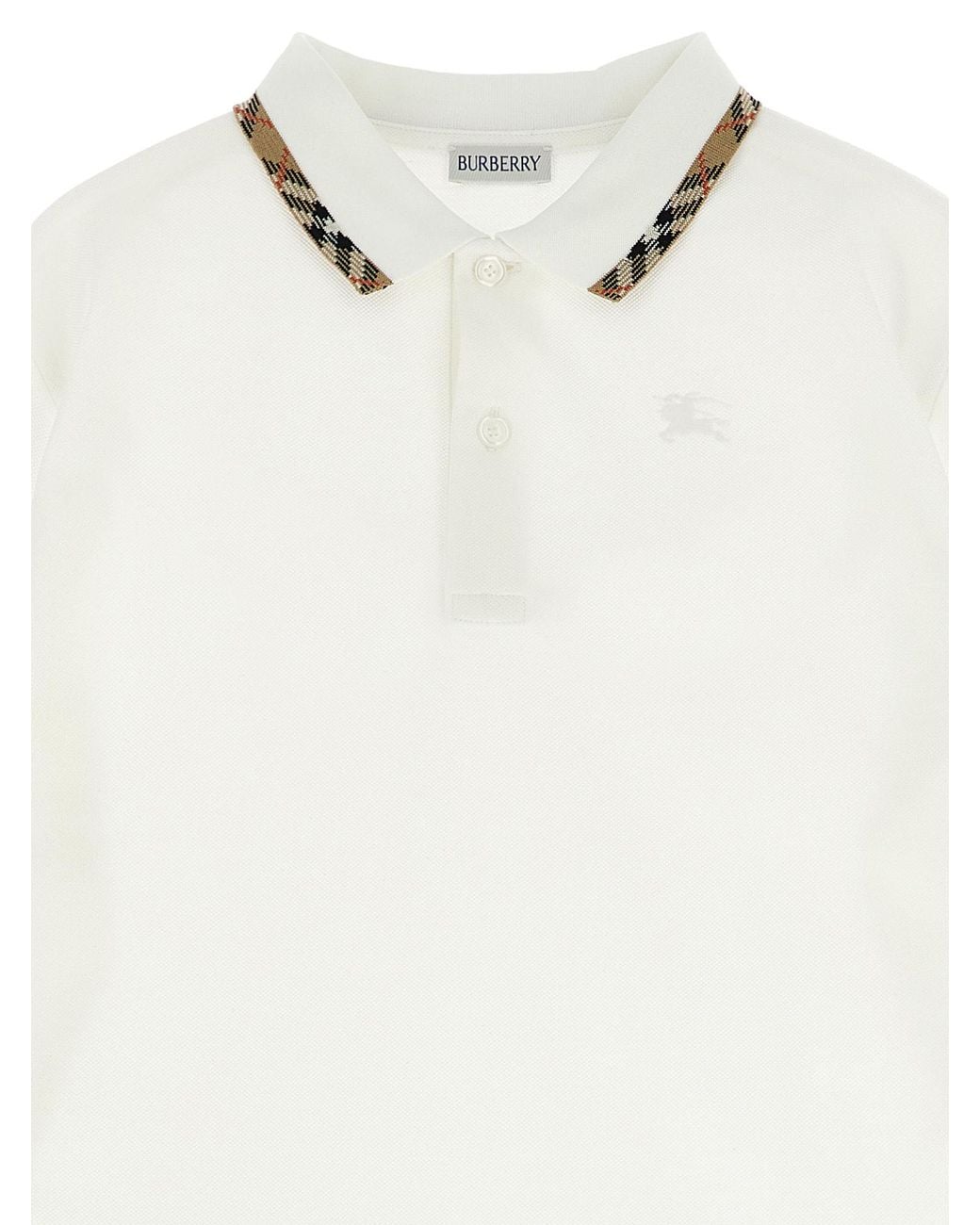 Burberry White 'Johane' Polo Shirt