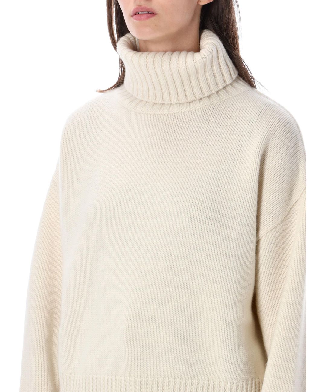 Extreme Cashmere Natural Crop Xtra High Neck