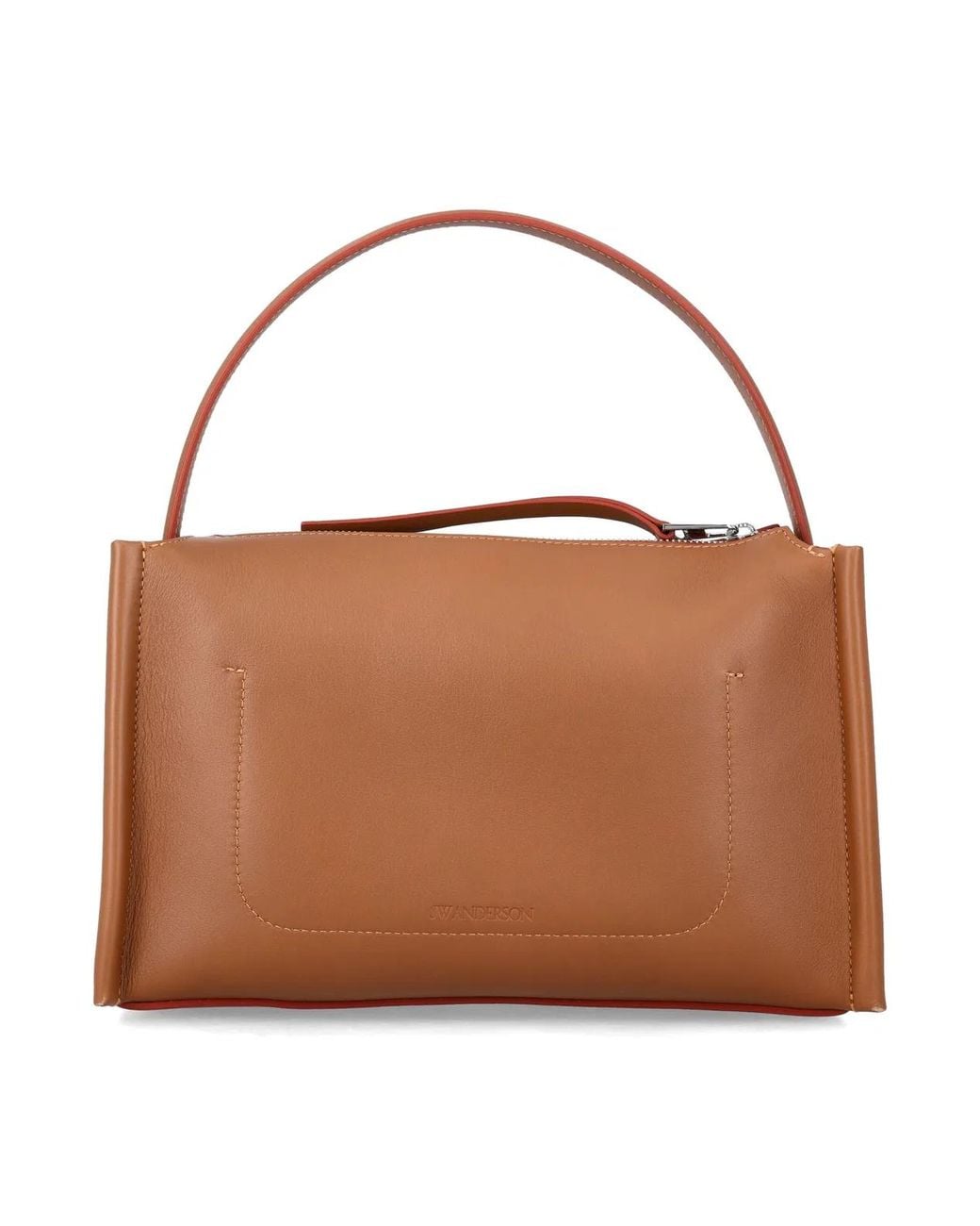 J.W. Anderson Brown Loafer Leather Shoulder Bag