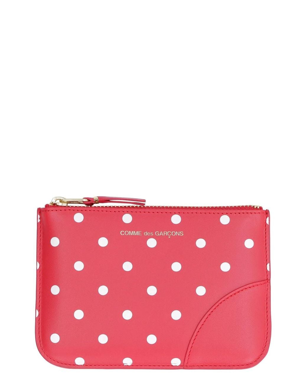 Comme des Garçons Red Leather Pouch Cow Hide Wallets & Cardholders for men