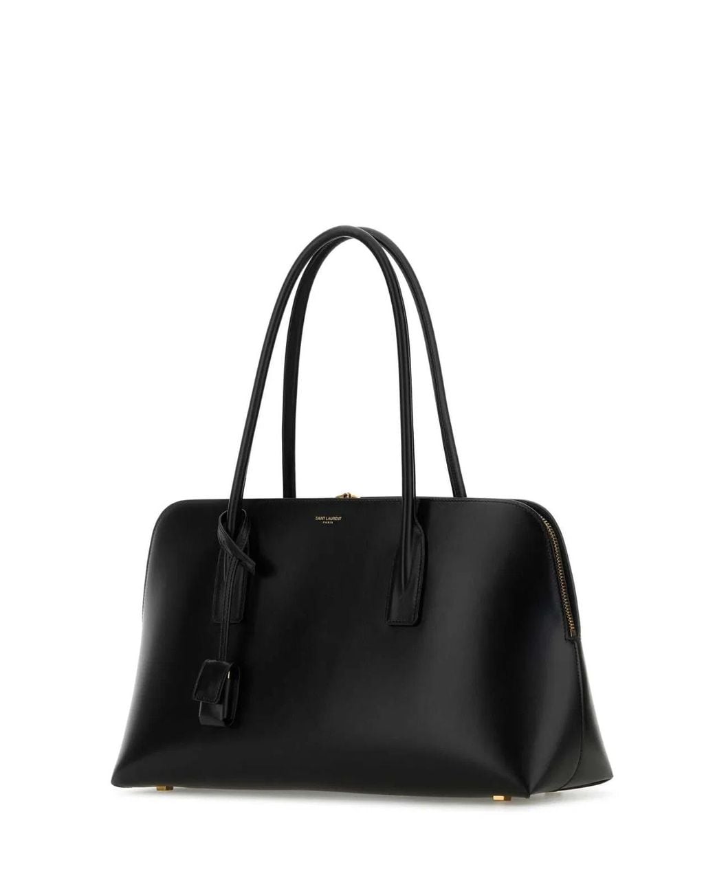 Saint Laurent Black Leather Shopping Bag