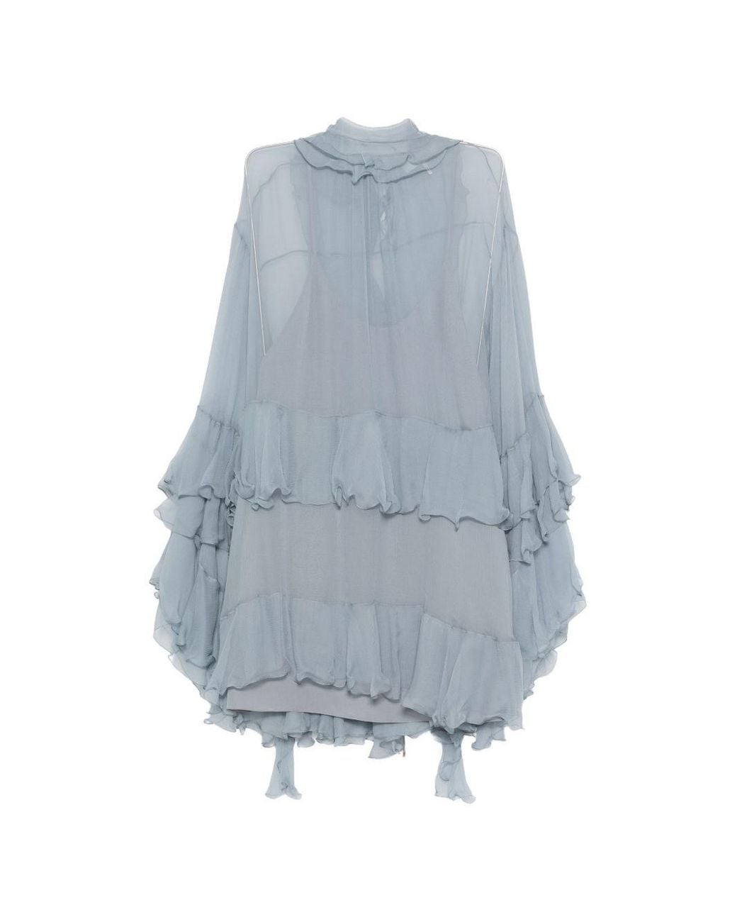 Chloé Blue Silk Short Dress