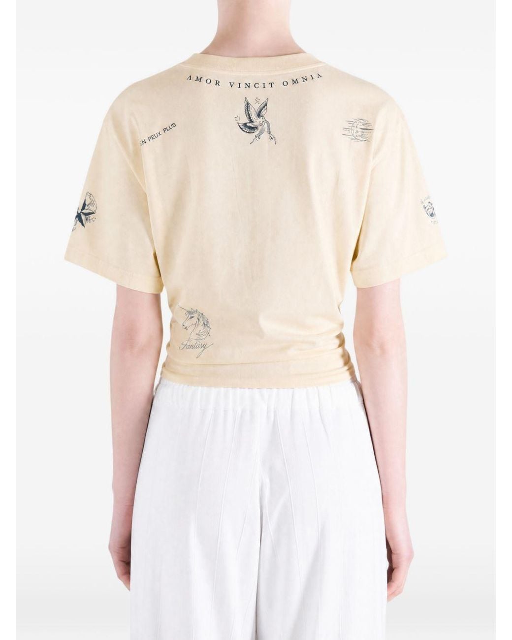 Balenciaga Natural Cotton T-Shirt