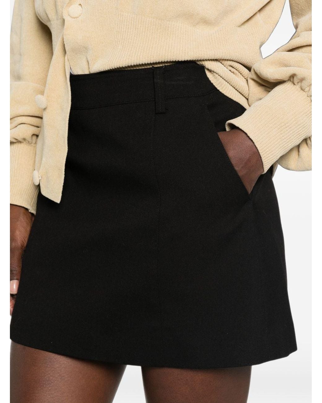 DUNST Black Mini Skirt