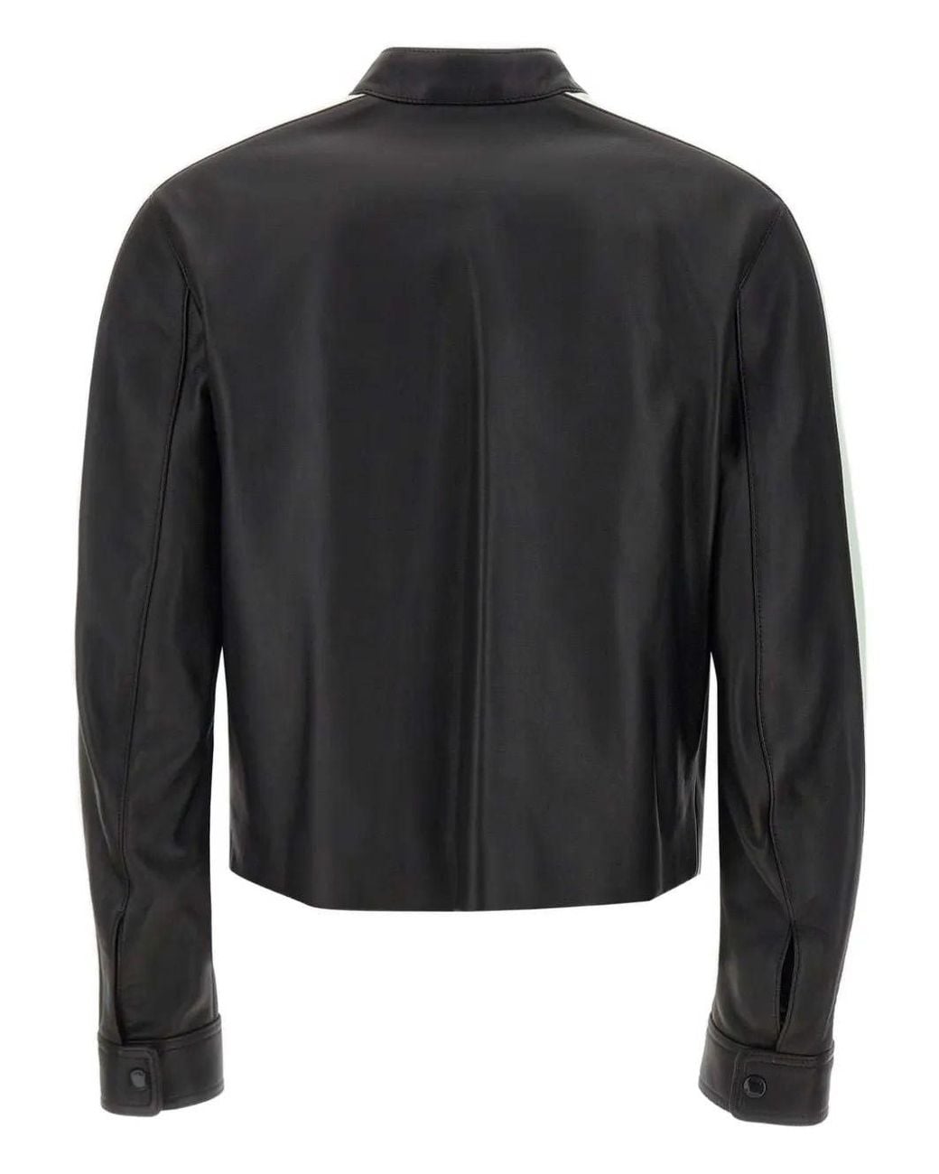 Casablanca Black Leather Racer Jacket