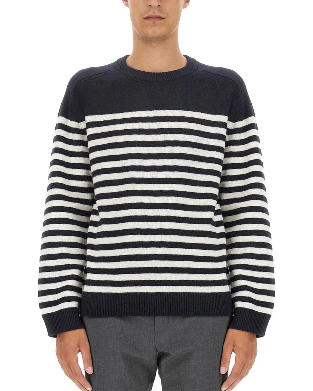 Theory Black Striped Shirt for men