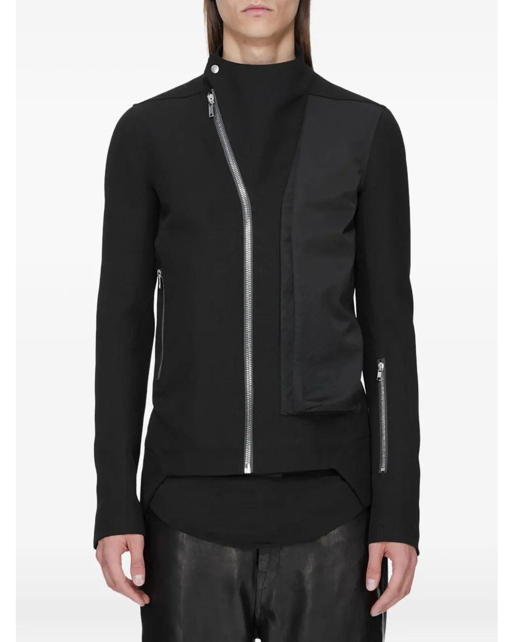 Rick Owens Black Lightweight Zip-Up Release Jacket for men