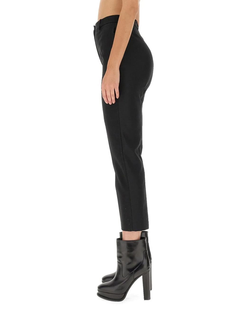 McQueen Black Cigarette Pants
