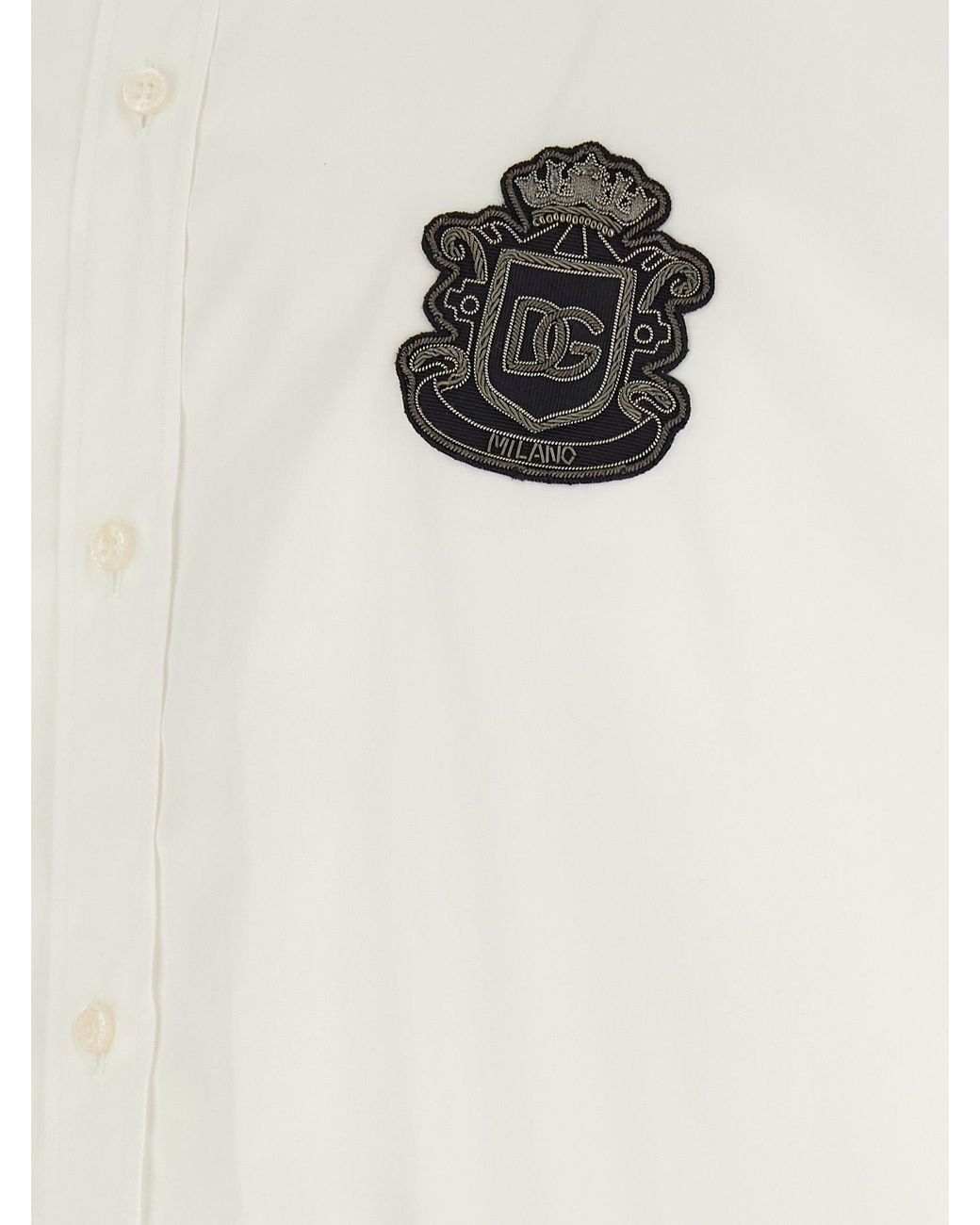 Dolce & Gabbana White Dolce & Gabbana Coat Of Arms Shirt for men