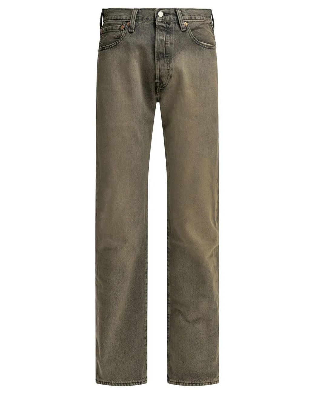 Levi's Green "501 Original" Straight-Leg Jeans for men