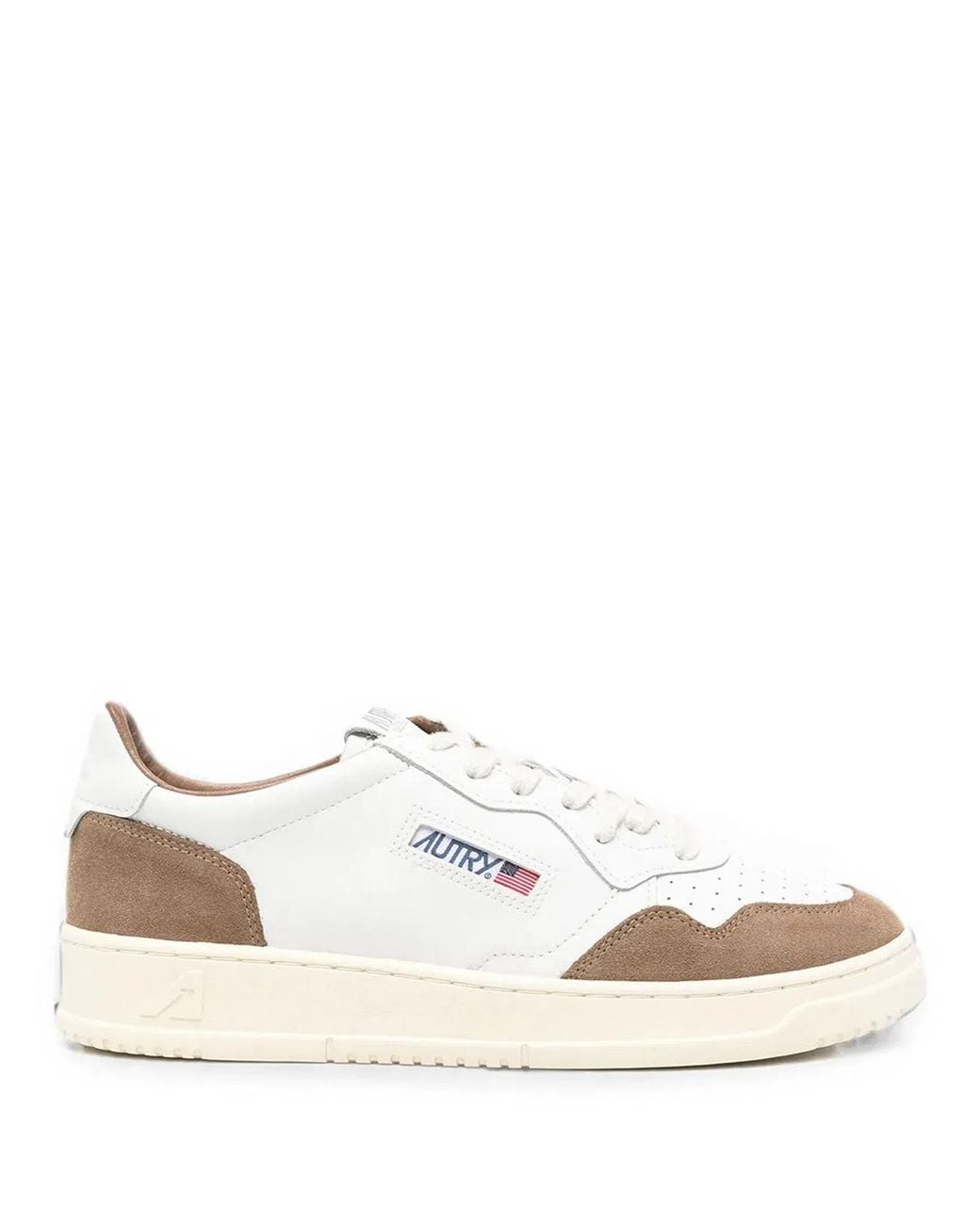 Autry White Medalist Low Sneakers for men