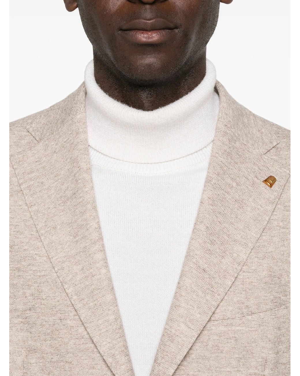 Latorre Natural Wool Cotton Polyamide Jacket for men