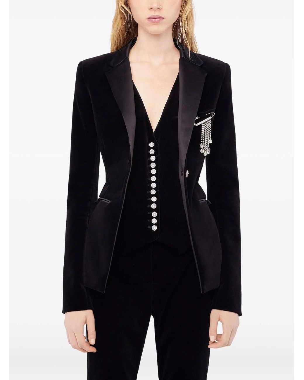 Rabanne Black Cotton Polyester Elastane Jacket