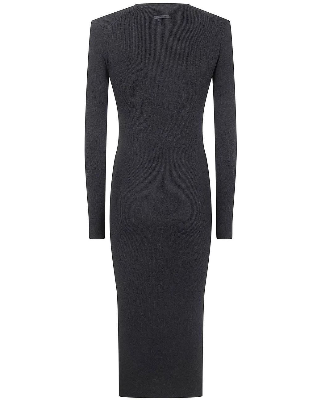 Fear Of God Blue Rib" Long Sleeve Dress