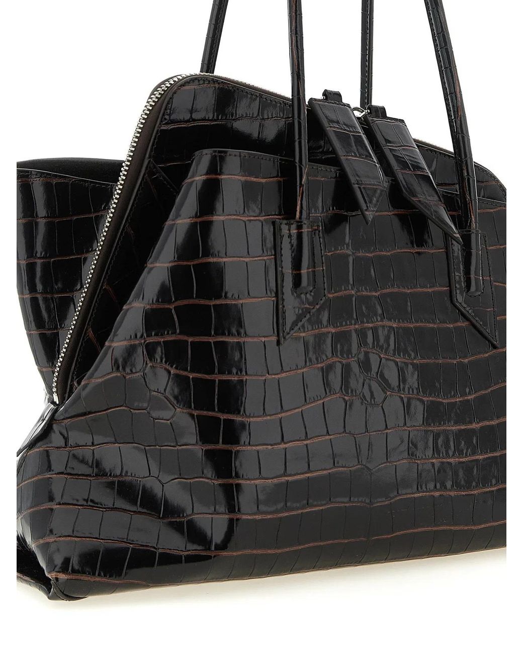 The Attico Black 'La Passeggiata Medium' Shoulder Bag