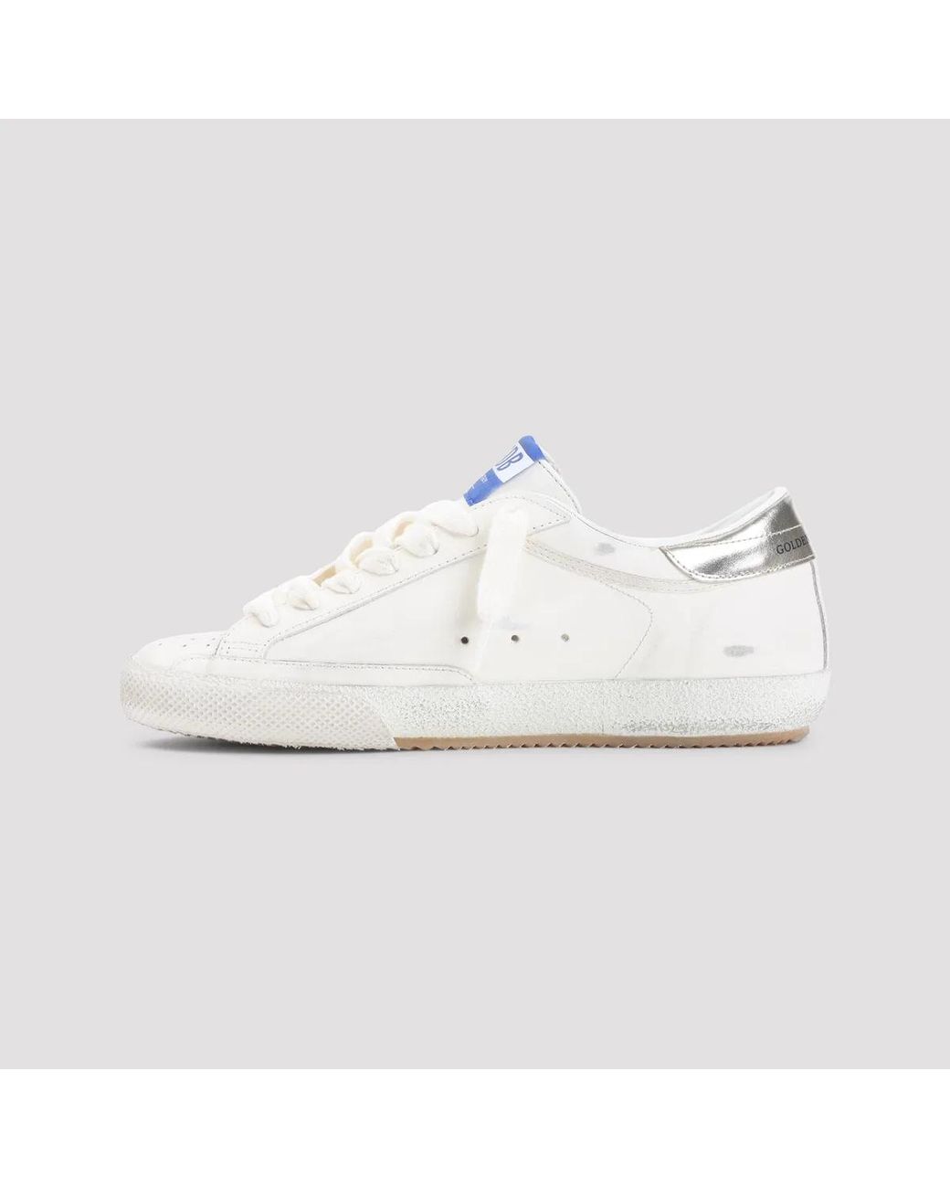 Golden Goose Deluxe Brand White Super-Star Leather Sneakers for men