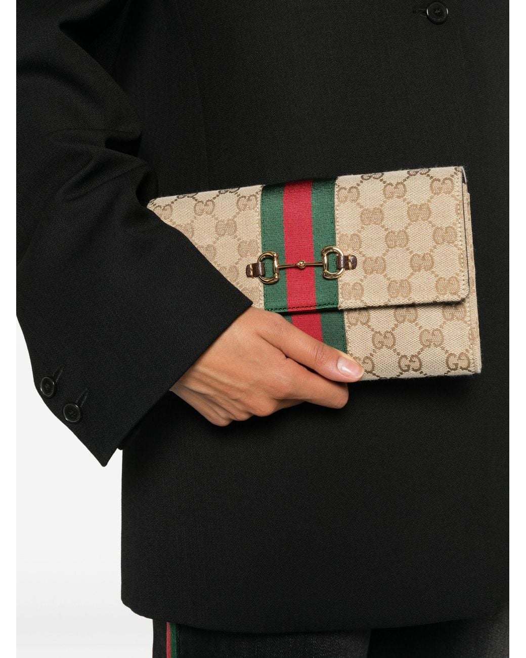 Gucci Brown Gg Monogram Tote Bag