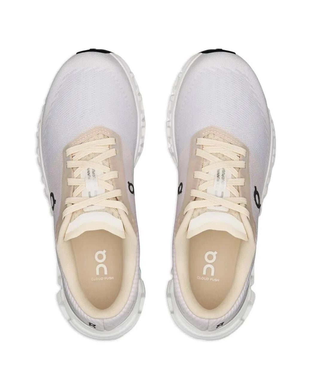 On Shoes White "Cloud 6 Push" Sneakers