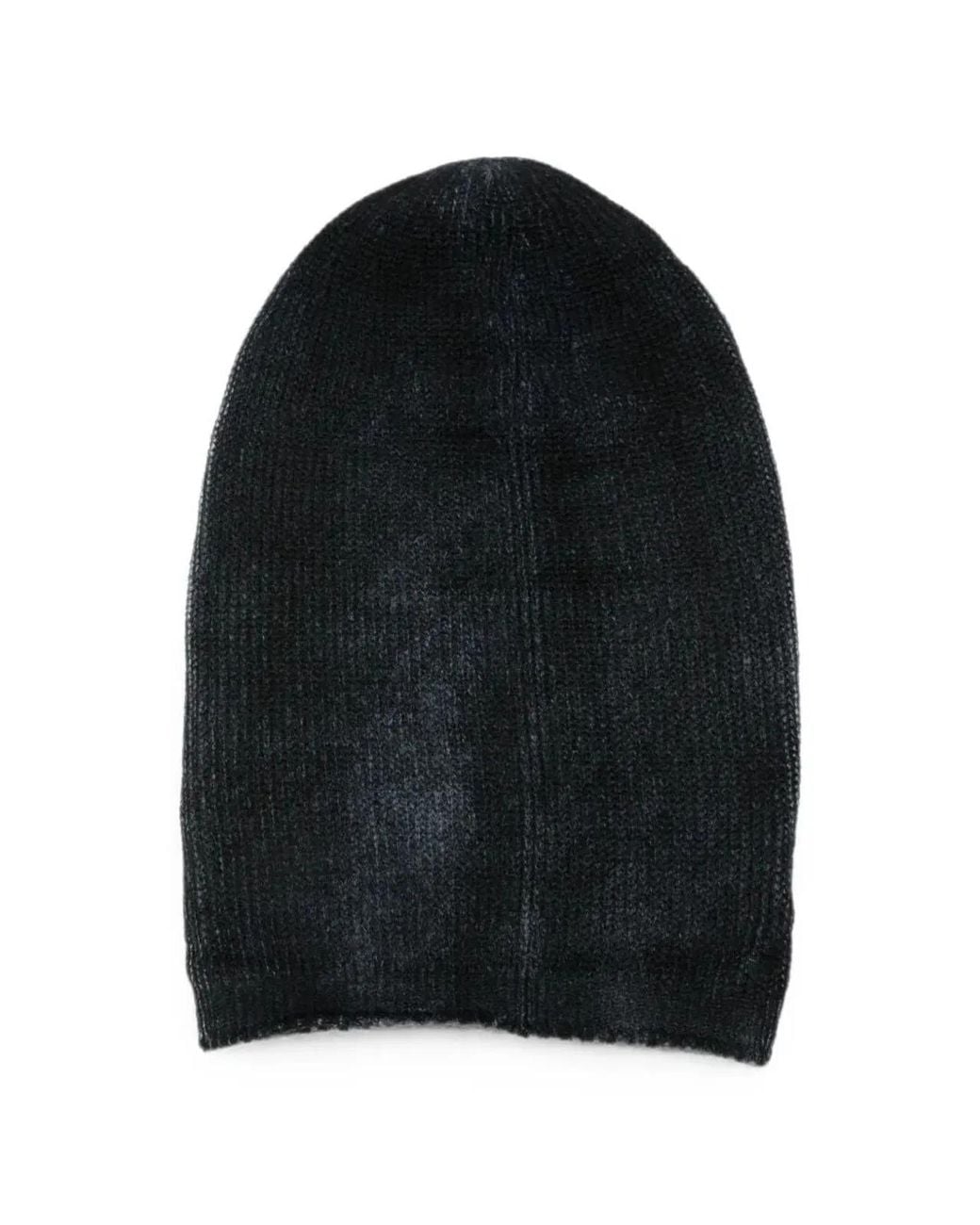 Avant Toi Black Salt Effect Cashmere Hat for men