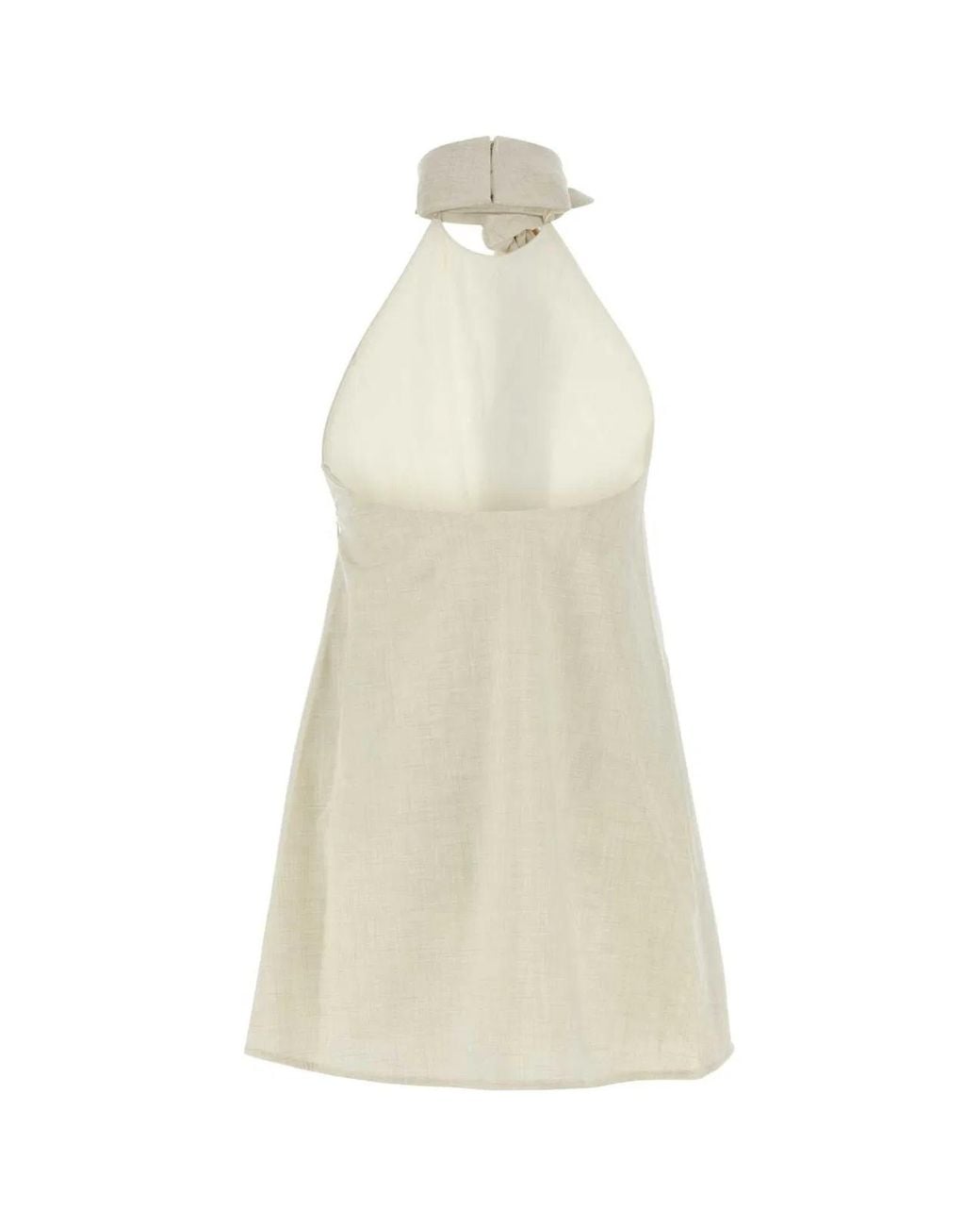Camilla & Marc White Sand Stretch Polyester Blend Floris Top