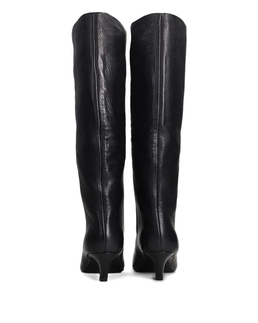Ash Black Pointed Toe Mid-Calf Boots Ankle Boots