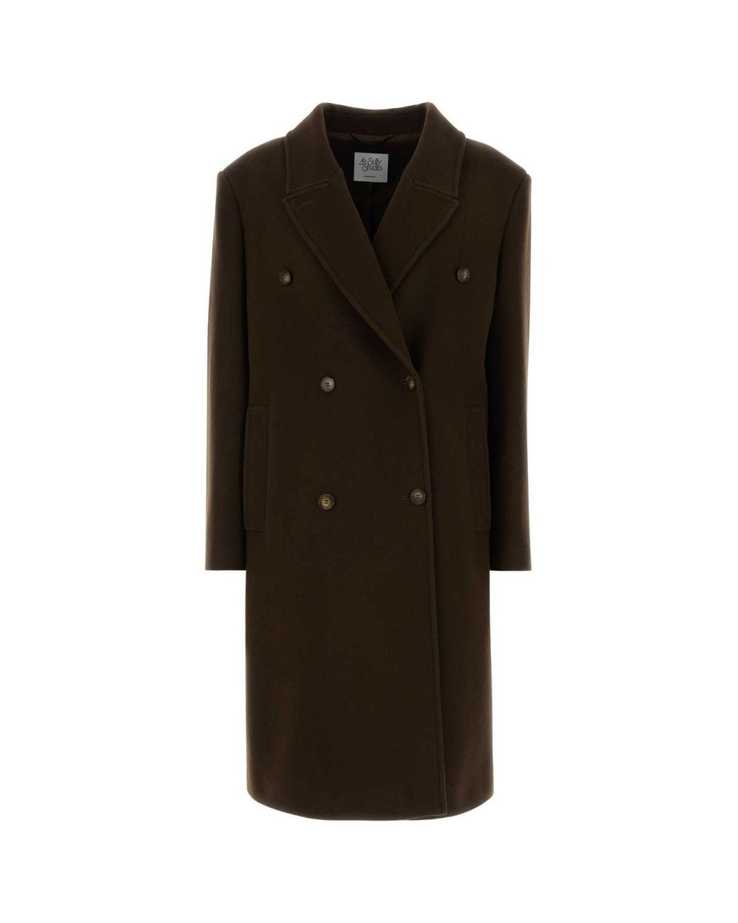LE SULLY STUDIO Black Cappotto Doppio Petto