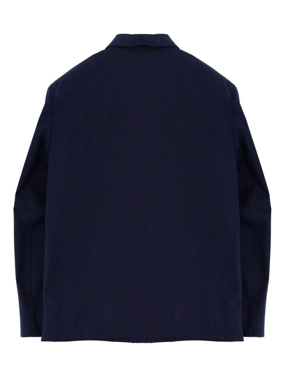 Brunello Cucinelli Blue Wool Canvas Jacket for men