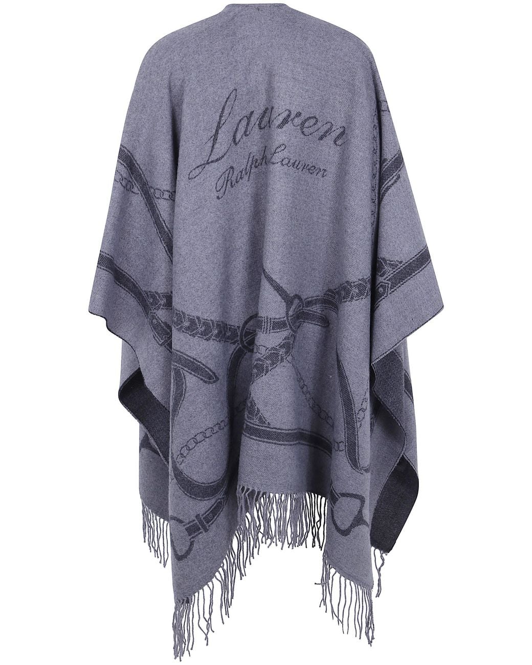Ralph Lauren Blue "Ruana" Poncho