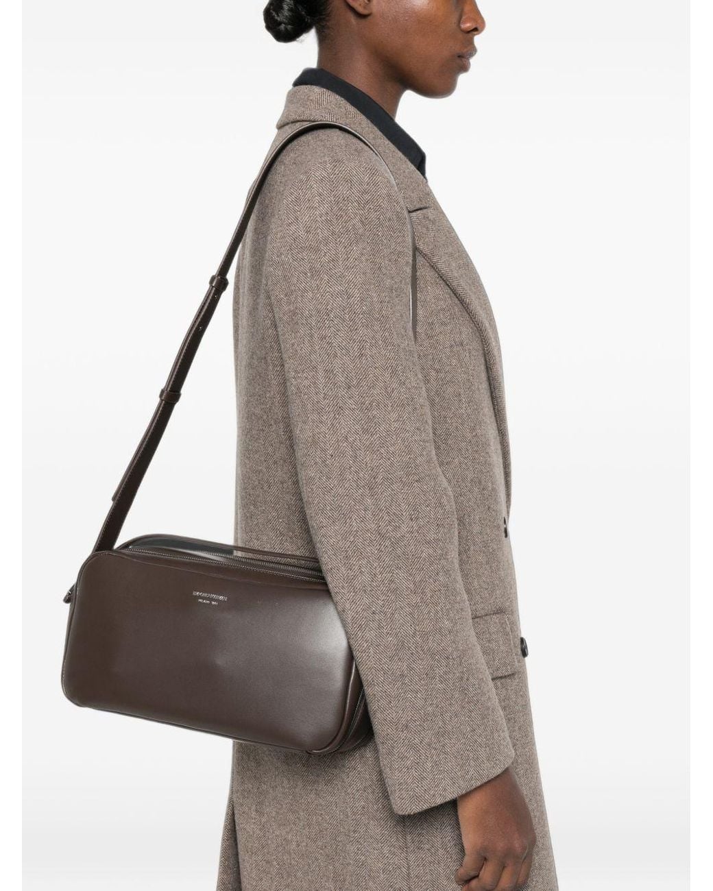 Emporio Armani Black Leahter Handbag