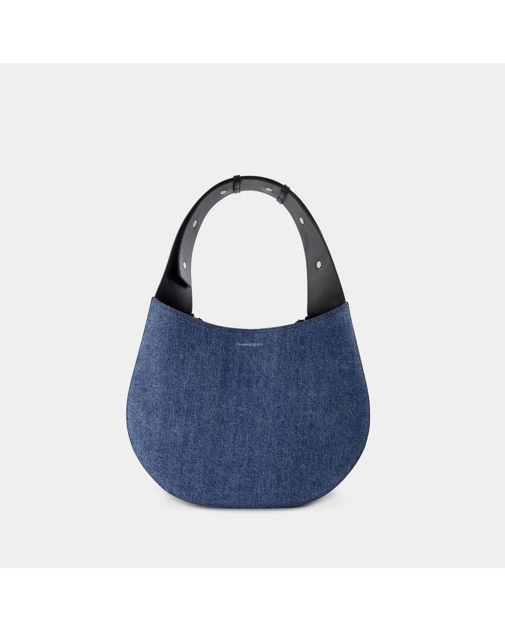 McQueen Blue The Skull Hobo Bag