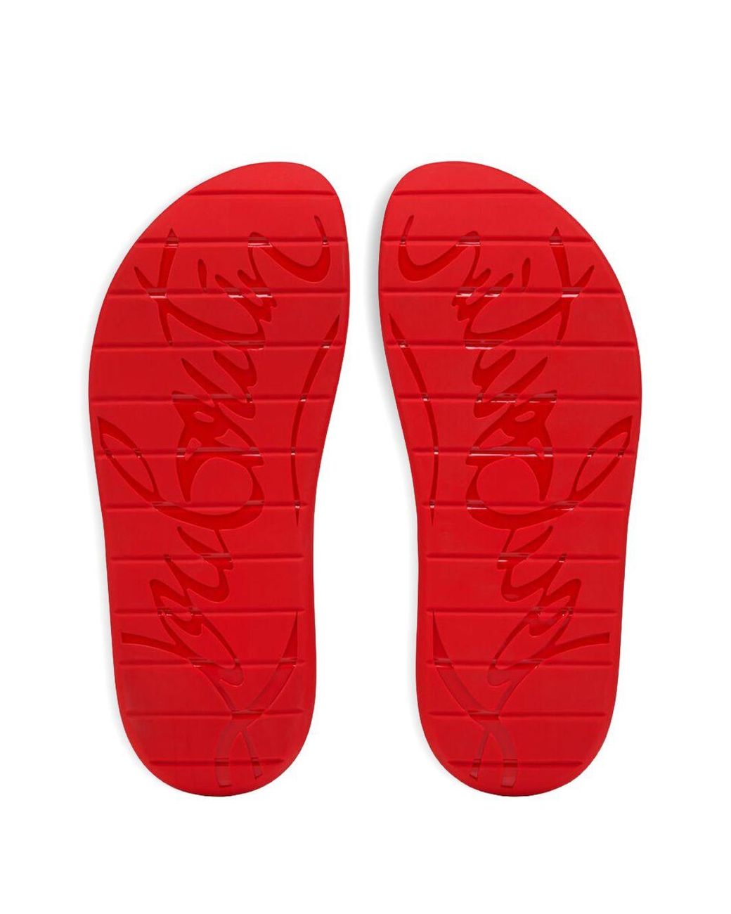 Christian Louboutin White Easy Breezy Slides for men