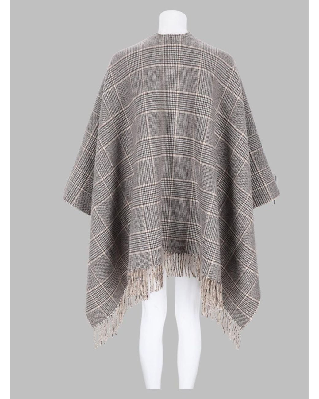 Brunello Cucinelli Gray Poncho