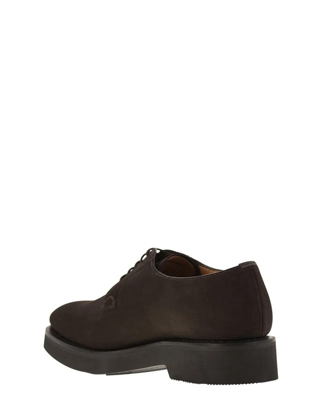 Church's Black Suede Calfskin Derby for men