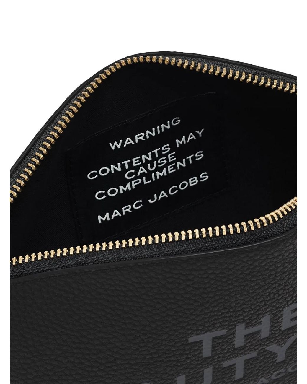 Marc Jacobs Black Leather Zip Fastening Bag