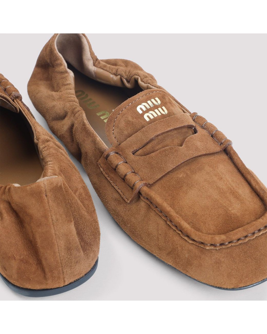 Miu Miu Brown Loafers