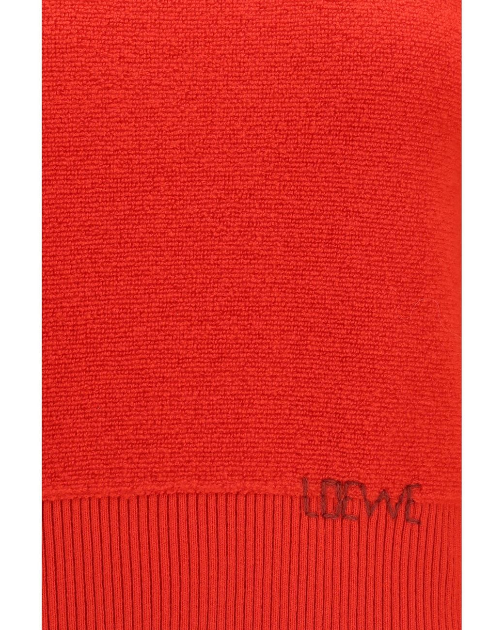 Loewe Red Wool Sweater