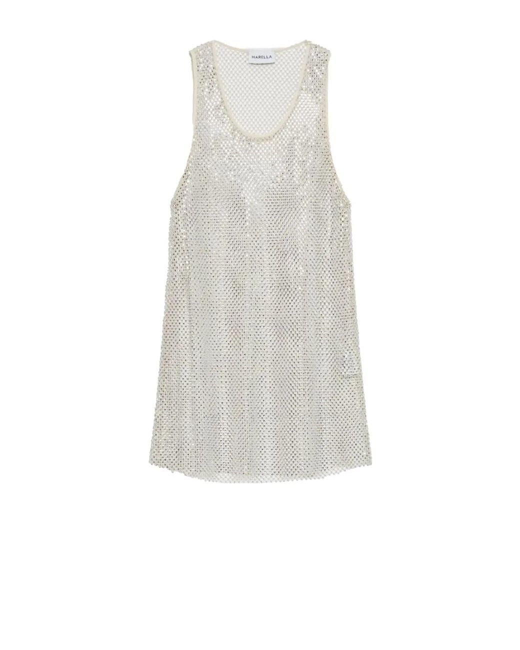 Marella White Top With Rhinestones