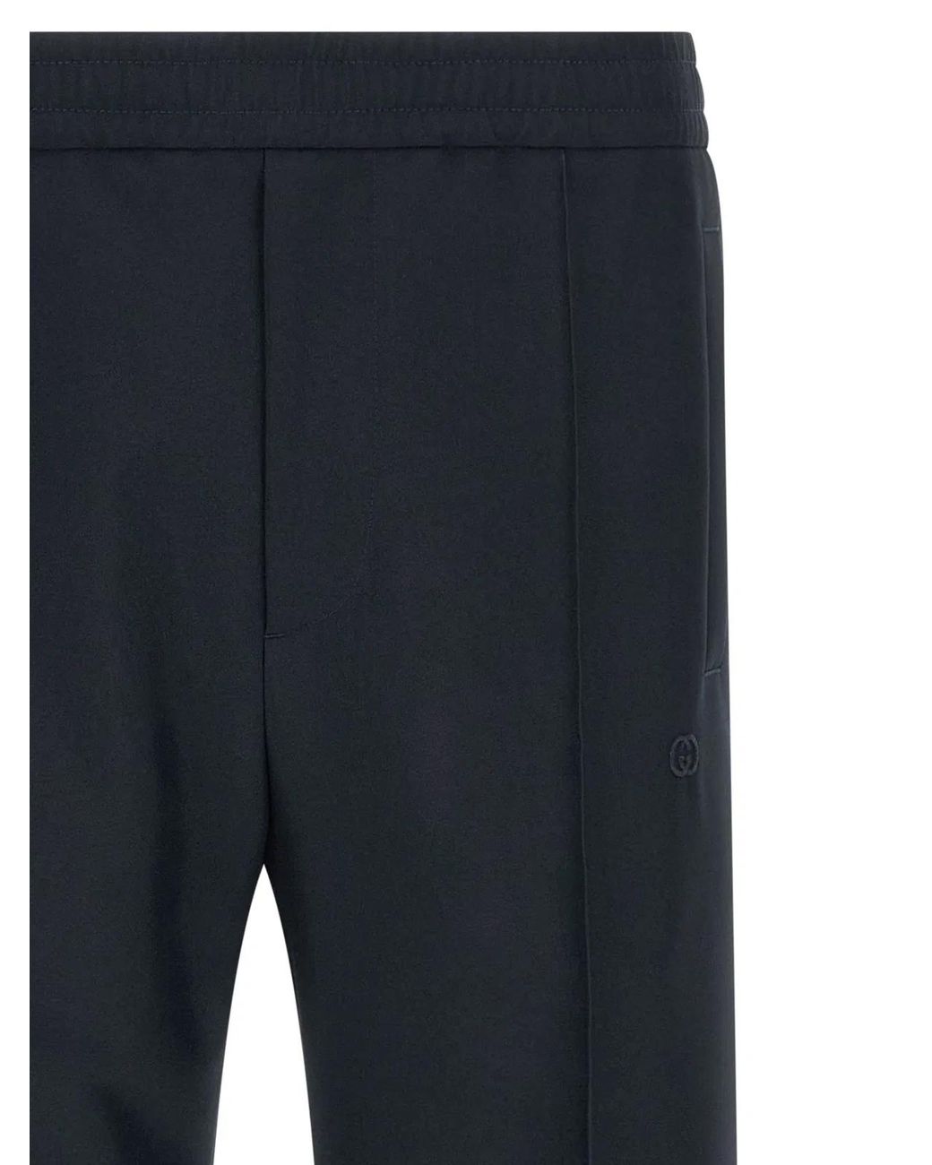 Gucci Blue Technical Panama Pants for men
