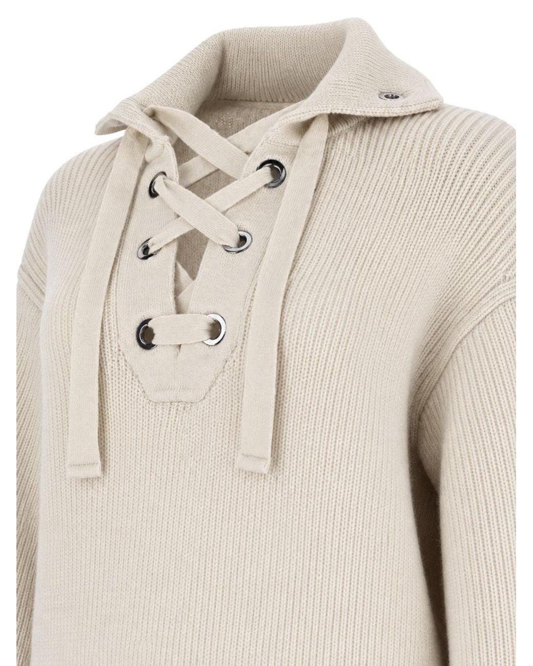 Isabel Marant Natural Wool-Alpaca Blend Sweater