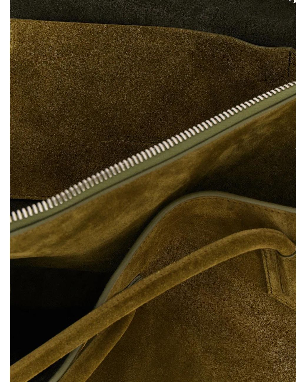 The Attico Green 'La Passeggiata Medium' Shoulder Bag