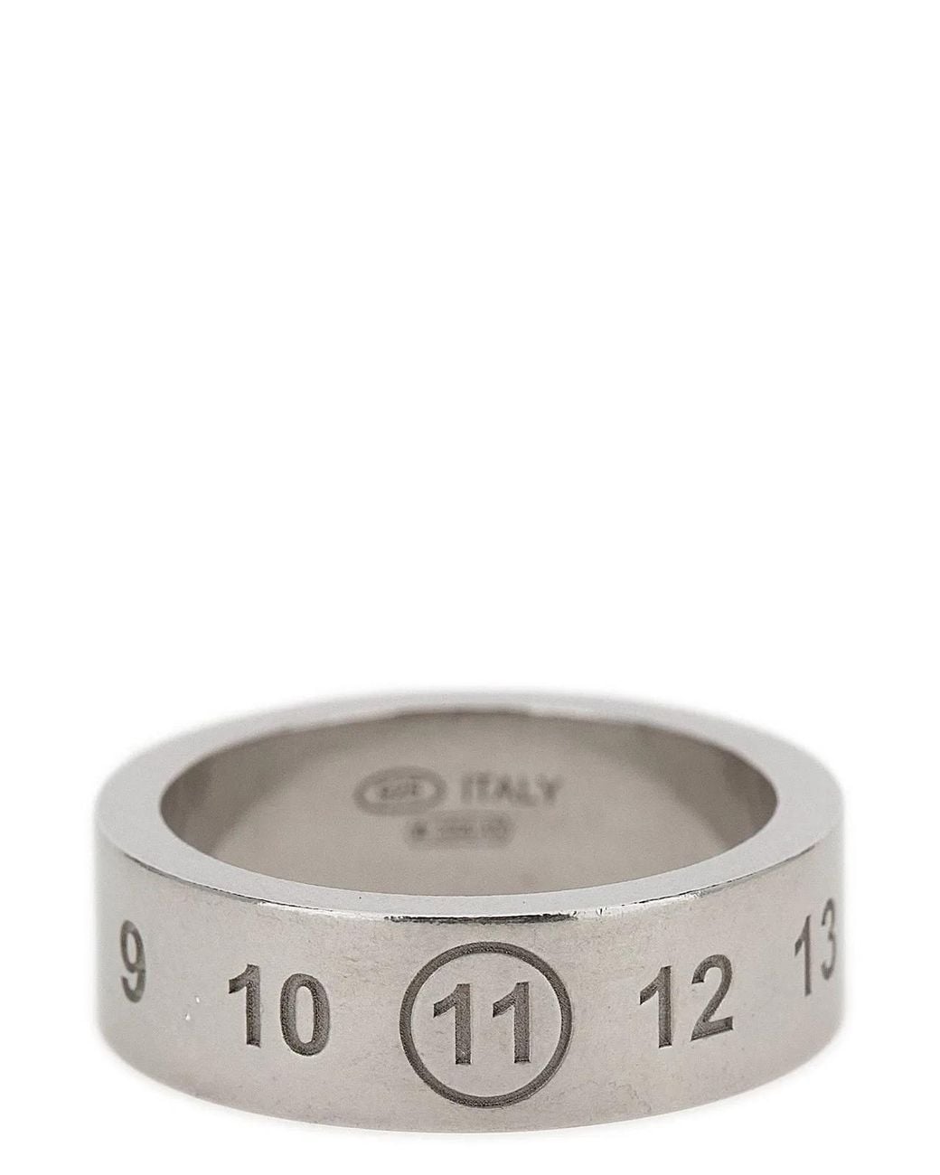 Maison Margiela Gray 'Numeric' Ring
