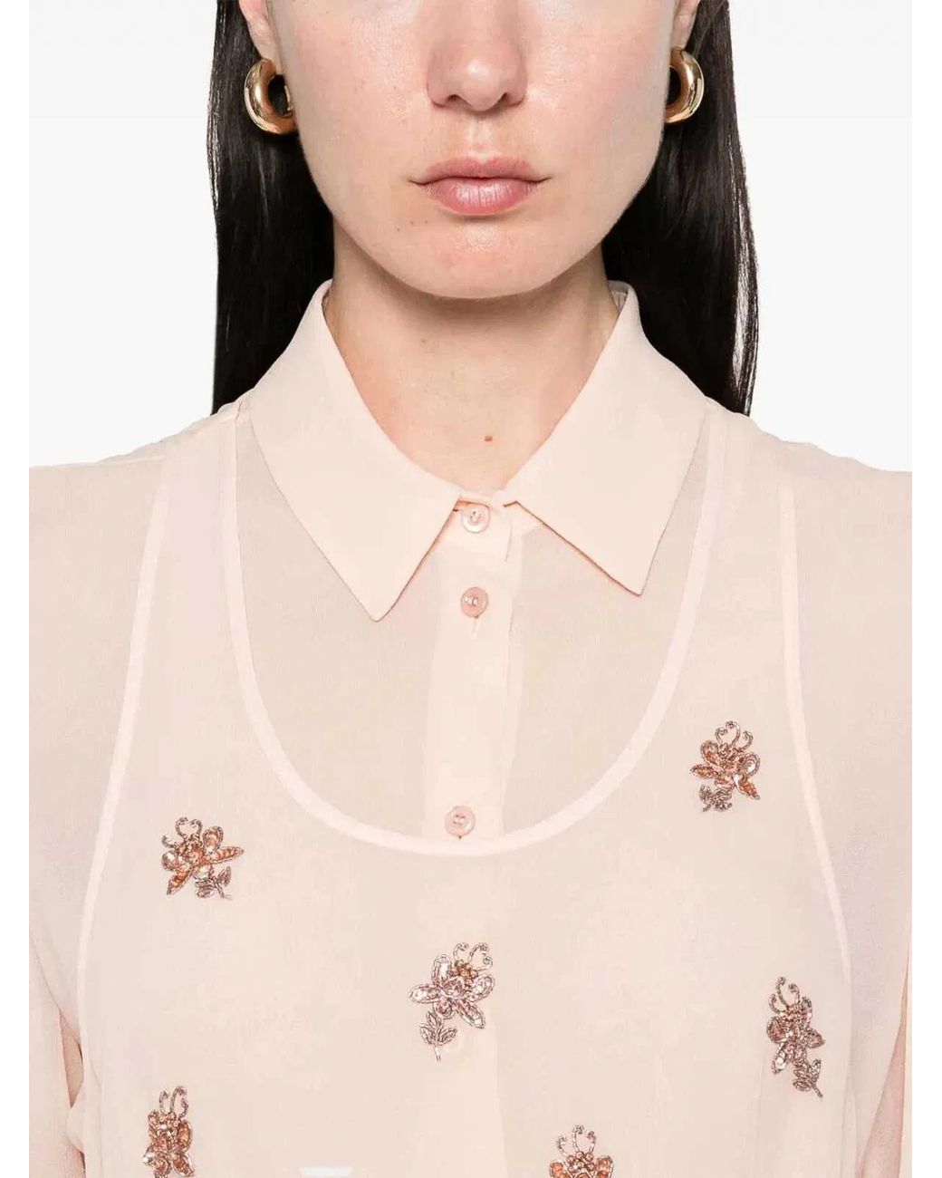 Fendi Natural Silk Top