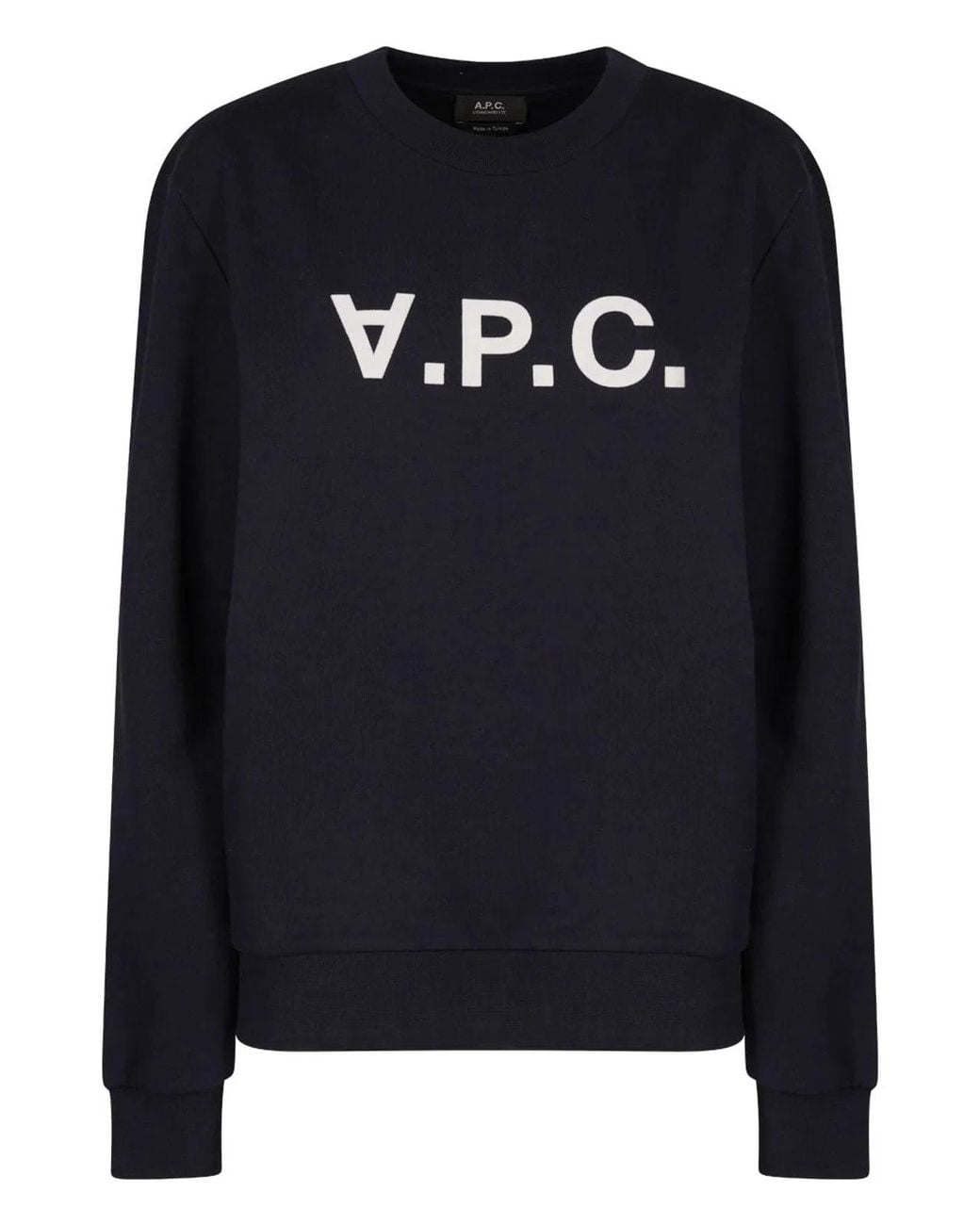 A.P.C. Black Midnight Cotton Sweatshirt